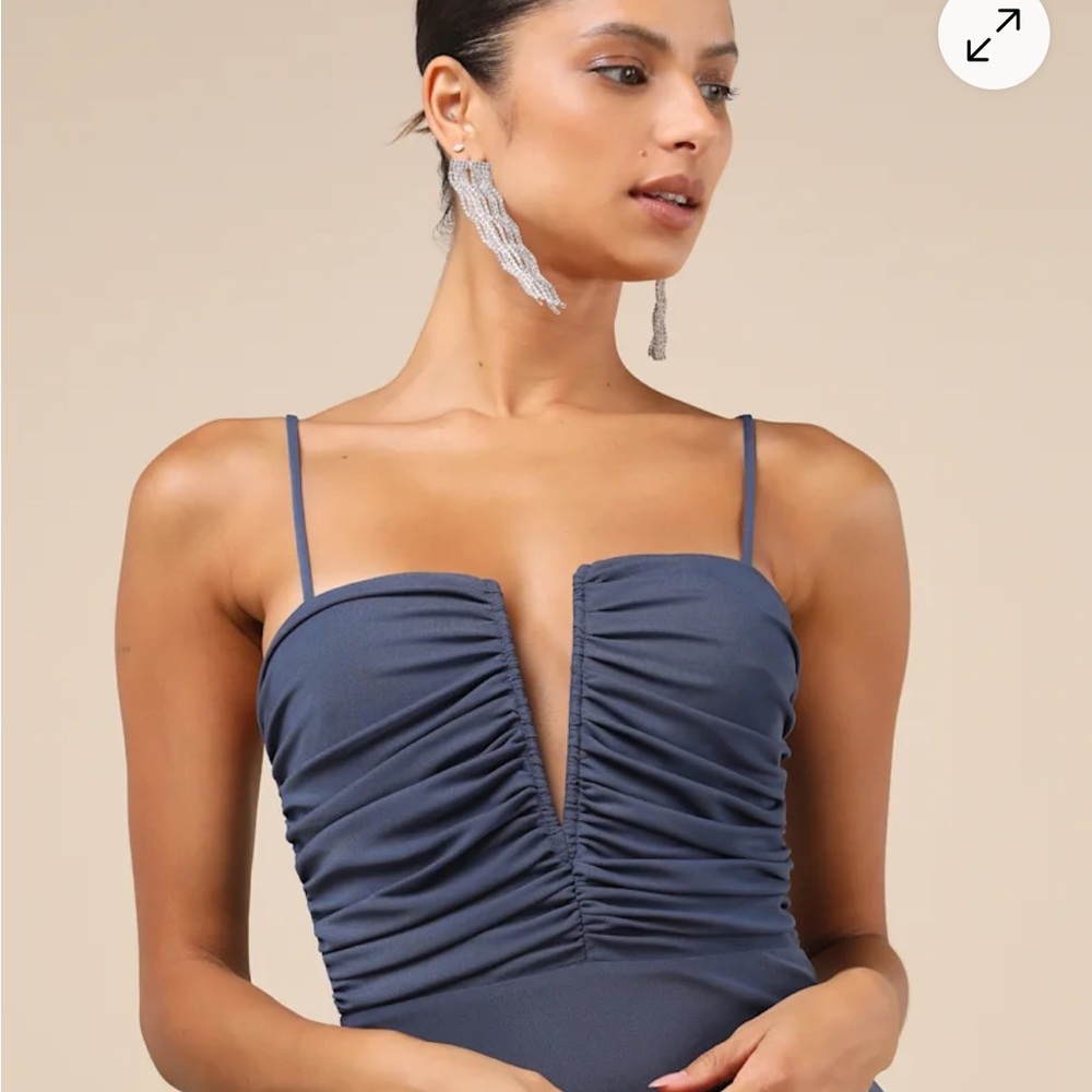 Lulu's Deep Blue Maxi Dress - Picture 4 of 7